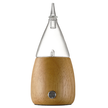 Appareil d'aromathérapie 50ml 9x15cm lumières colorées base en bois faite main antidérapante diffuseur d'arômes par atomisation